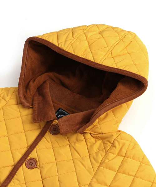 MAKE YOUR DAY（メイクユアデイ）の「【リンクコーデ】裏フリースキルティングブルゾン■80～140cm（ブルゾン・キッズ・ブラウン/カーキ/グリーン/マスタード/ワインレッド・90/100/110/120/80/130/140）」の11枚目の写真