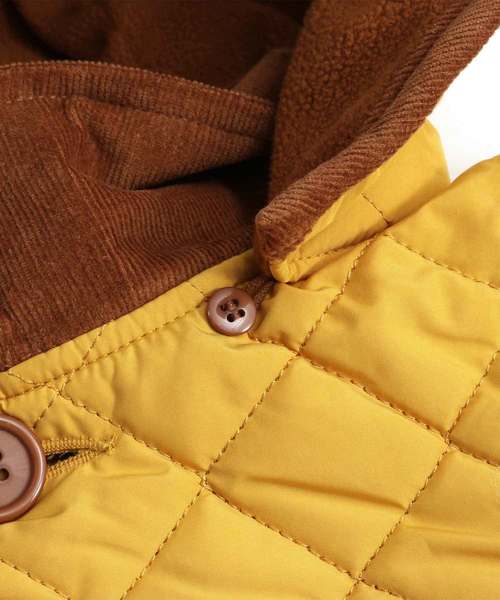 MAKE YOUR DAY（メイクユアデイ）の「【リンクコーデ】裏フリースキルティングブルゾン■80～140cm（ブルゾン・キッズ・ブラウン/カーキ/グリーン/マスタード/ワインレッド・90/100/110/120/80/130/140）」の13枚目の写真