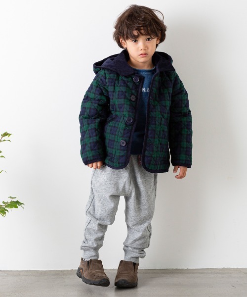 MAKE YOUR DAY（メイクユアデイ）の「【リンクコーデ】裏フリースキルティングブルゾン■80～140cm（ブルゾン・キッズ・ブラウン/カーキ/グリーン/マスタード/ワインレッド・90/100/110/120/80/130/140）」の21枚目の写真