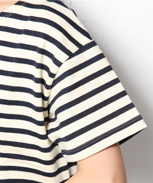 B:MING by BEAMS（ビーミングバイビームス）の「○ビーミング by ビームス / ボーダー半袖プルオーバー（Tシャツ/カットソー・レディース・オフホワイト/ワイン/ネイビー・ONE SIZE）」の9枚目の写真
