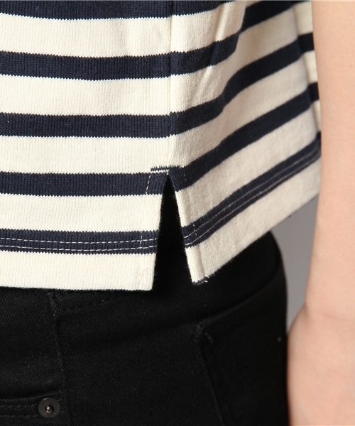 B:MING by BEAMS（ビーミングバイビームス）の「○ビーミング by ビームス / ボーダー半袖プルオーバー（Tシャツ/カットソー・レディース・オフホワイト/ワイン/ネイビー・ONE SIZE）」の10枚目の写真