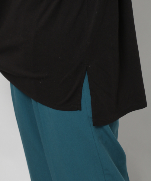 PAGEBOY(ページボーイ)の「BASICロンT(Tシャツ/カットソー・レディース・ホワイト/ブラック/ダークブラウン/ベージュ/グレイッシュベージュ/レモンイエロー・FREE)」の10枚目の写真