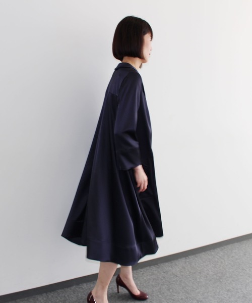 ESTNATION　エストネーション　◇　ツイルドレープワンピース ESTNATION / ツイルドレープワンピース《ONLINE EXCLUSIVE