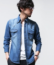 NANO universe | junhashimoto nano・universe/ ニットデニムVINTAGEシャツ(シャツ/ブラウス)