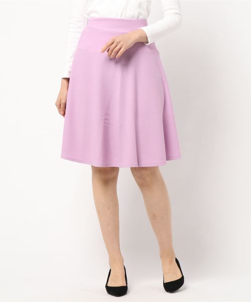 Coo+i(クーイ)の「フレアスカート(スカート・レディース・ホワイト/ライトブルー/ブラック/ベージュ/ネイビー/カーキ/ピンク/イエロー/ブルー/マスタード/ラベンダー/キャメル/ピンク系その他/ワイン/グレー・M/L)」の9枚目の写真