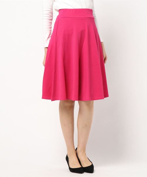 Coo+i(クーイ)の「フレアスカート(スカート・レディース・ホワイト/ライトブルー/ブラック/ベージュ/ネイビー/カーキ/ピンク/イエロー/ブルー/マスタード/ラベンダー/キャメル/ピンク系その他/ワイン/グレー・M/L)」の14枚目の写真