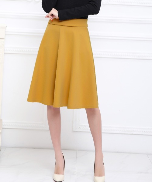 Coo+i(クーイ)の「フレアスカート(スカート・レディース・ホワイト/ライトブルー/ブラック/ベージュ/ネイビー/カーキ/ピンク/イエロー/ブルー/マスタード/ラベンダー/キャメル/ピンク系その他/ワイン/グレー・M/L)」の11枚目の写真