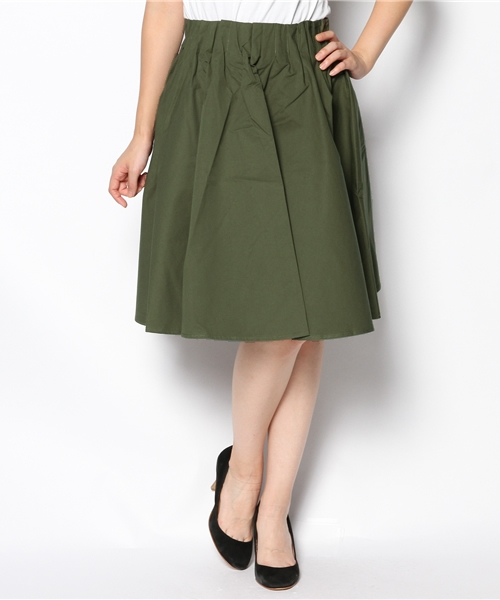 Kastane（カスタネ）の「【Kastane】Wタックスカート（スカート・レディース・ブラック/ベージュ/カーキ/その他1/その他・FREE）」の8枚目の写真