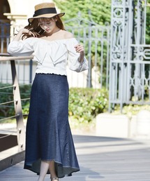 MIIA | バックテールマーメイドデニムスカート(デニムスカート)