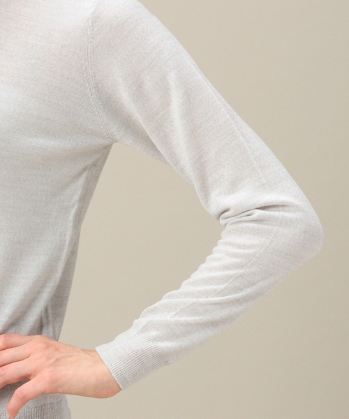 BEAUTY&YOUTH UNITED ARROWS（ビューティーアンドユースユナイテッドアローズ）の「BYTF ビジューボタンカーディガン　◆（カーディガン/ボレロ・レディース・ライトグレー/ベージュ/ネイビー・フリー）」の11枚目の写真