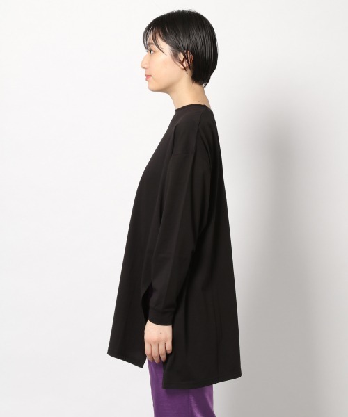 PAGEBOY（ページボーイ）の「サイドスリットBIGロンTEE（Tシャツ/カットソー・レディース・ブラック/オフホワイト/オレンジ・FREE）」の12枚目の写真