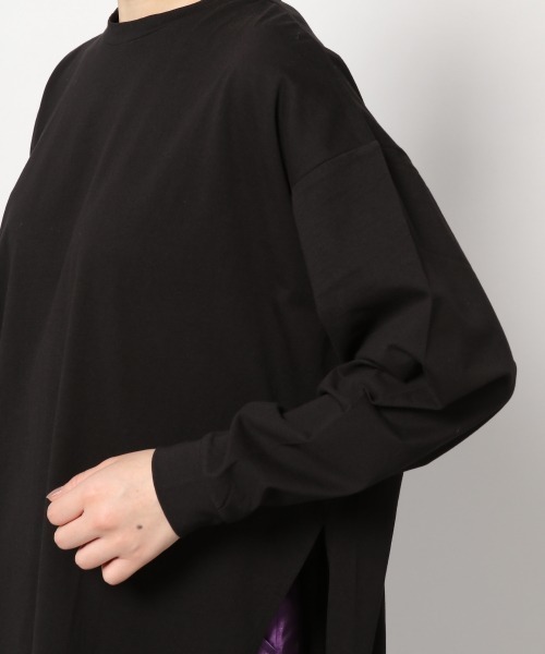 PAGEBOY（ページボーイ）の「サイドスリットBIGロンTEE（Tシャツ/カットソー・レディース・ブラック/オフホワイト/オレンジ・FREE）」の11枚目の写真