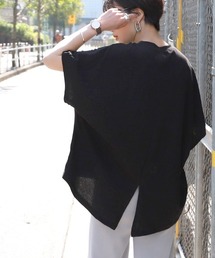 バックスリットスワローテールフレンチTシャツ