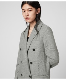 ALLSAINTS WOMENS�i�I�[���Z�C���c�@�E�B�����Y�j�́uASTRID CHECK BLAZER | �A�X�g���b�h �`�F�b�N �u���U�[�i�e�[���[�h�W���P�b�g�j�v