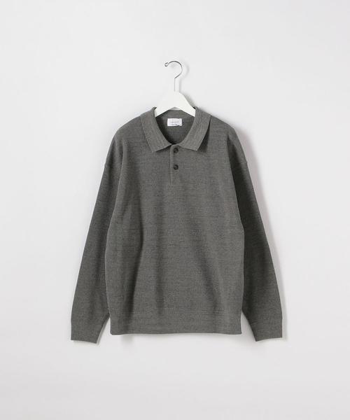 Steven Alan(スティーブンアラン)の「<crepuscule × Steven Alan> KNIT POLOSHIRT/ポロシャツ □□(ポロシャツ・メンズ・ライトグレー/グレー・1/2)」の10枚目の写真