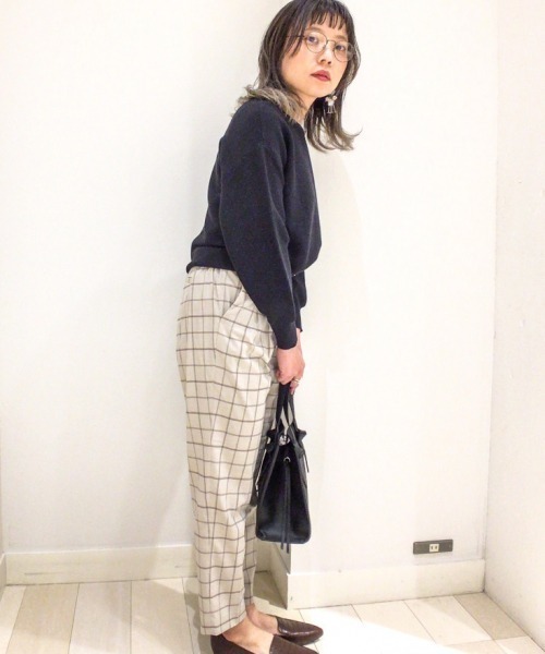GLOBAL WORK(グローバルワーク)の「美(うつく)シルエットDRY柄パンツ/870960(その他パンツ・レディース・ネイビー/アイボリー・SMALL/MEDIUM/LARGE)」の16枚目の写真