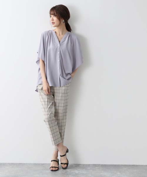 GLOBAL WORK(グローバルワーク)の「美(うつく)シルエットDRY柄パンツ/870960(その他パンツ・レディース・ネイビー/アイボリー・SMALL/MEDIUM/LARGE)」の21枚目の写真