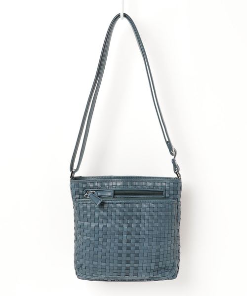 INGRESSO(イングレッソ)の「【 INGRESSO / イングレッソ 】 ポニー レザー メッシュ ショルダー バッグ(ショルダーバッグ・レディース・ブラック/チョコ/グリーン系その他/ブルー系その他・FREE)」の4枚目の写真