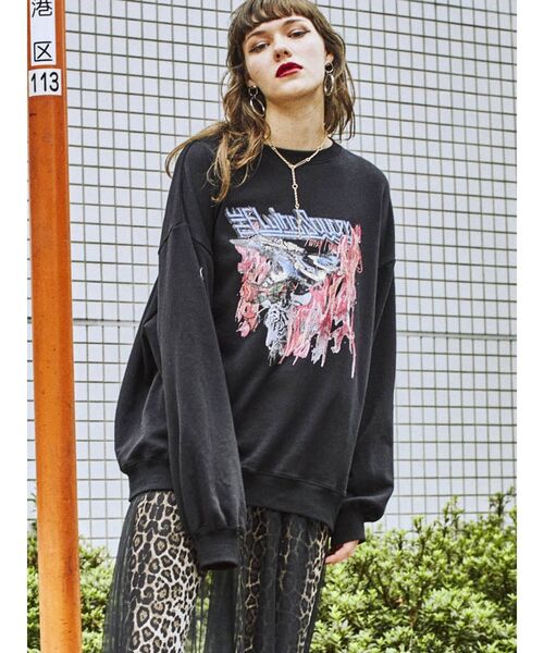 jouetie(ジュエティ)の「チュールスカートコンビプルオーバー(スウェット・レディース・アイボリー/ブラック/ブルー・MEDIUM)」の11枚目の写真