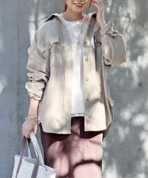 JOURNAL STANDARD ホワイト ブルゾン セール】ポリエステルツイルシャツブルゾン◇（ブルゾン