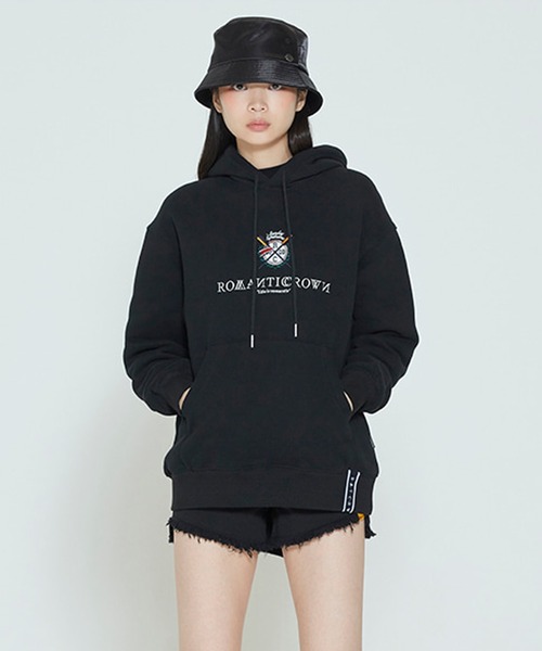 ROMANTIC CROWN(ロマンティッククラウン)の「『ROMANTIC CROWN/ロマンティッククラウン』RMTCRW PADDLING LOGO HOODIE/プルオーバーパーカー(パーカー・レディース・ライトブルー/ブラック/ライトグリーン/アイボリー・M)」の15枚目の写真