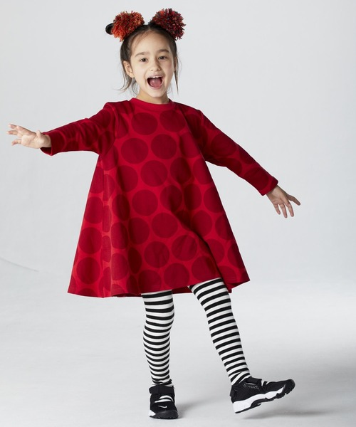 セール ミニウラケビッグドット長袖ワンピース 90 150cm ワンピース Life Support Products ライフサポートプロダクツ のファッション通販 Zozotown