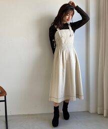 MAJESTIC LEGON | ステッチロングワンピ(ワンピース)
