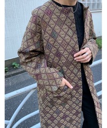 Kastane | ジャガード柄織りロングガウン(その他アウター)