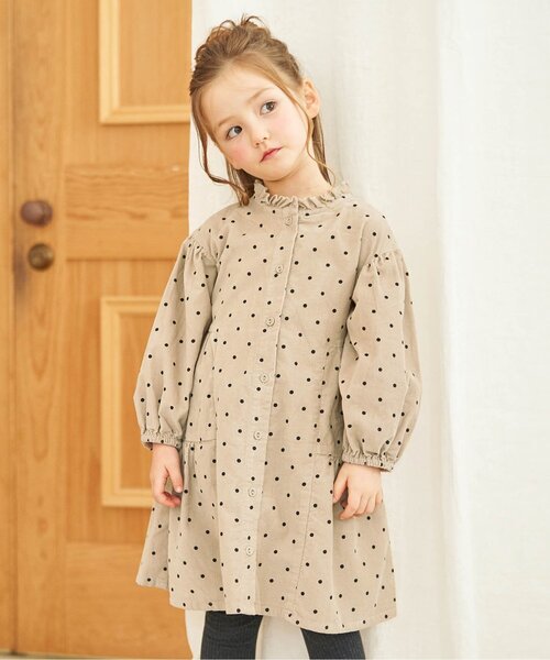 Apres Les Cours アプレレクール の コーデュロイティアードワンピース ワンピース Wear