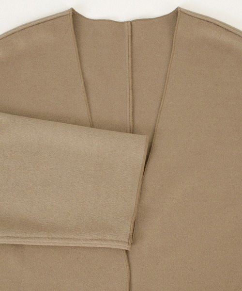 titivate（ティティベイト）の「ｳｰﾙﾗｲｸﾉｰｶﾗｰｶﾞｳﾝｺｰﾄ（ノーカラーコート・レディース・ホワイト系その他/グレイッシュベージュ/グリーン・S/M）」の18枚目の写真