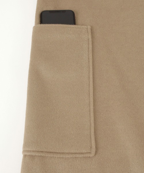 titivate（ティティベイト）の「ｳｰﾙﾗｲｸﾉｰｶﾗｰｶﾞｳﾝｺｰﾄ（ノーカラーコート・レディース・ホワイト系その他/グレイッシュベージュ/グリーン・S/M）」の11枚目の写真