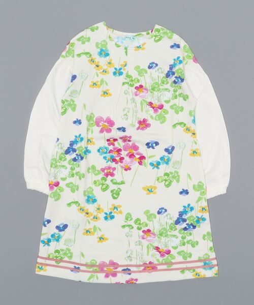 ジュニアサイズ オリジナルビオラとクローバープリントミニ裏毛ワンピース ワンピース Hakka Kids ハッカキッズ のファッション通販 Zozotown