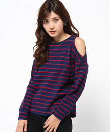 VENCEEXCHANGE | オフショルプルオーバー(Tシャツ/カットソー)
