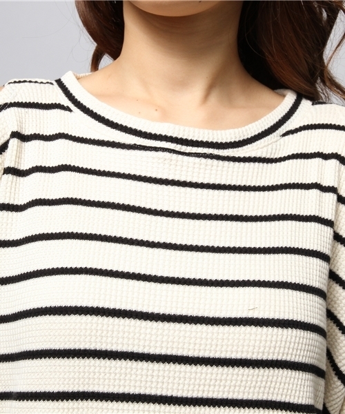 VENCEEXCHANGE（ヴァンスエクスチェンジ）の「オフショルプルオーバー（Tシャツ/カットソー・レディース・ブラック/その他/その他1/ホワイト/グレー/ネイビー・MEDIUM）」の11枚目の写真