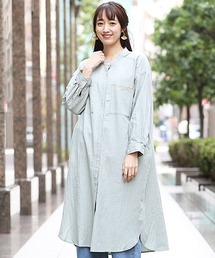 チチカカ チチカカのシャツワンピース グリーン カーキ 緑色系 ワンポイント 通販 Zozotown