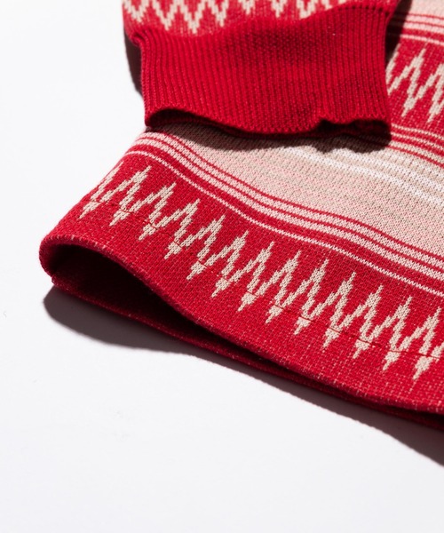 glamb(グラム)の「Ombre border knit / オンブレボーダーニット(ニット/セーター・メンズ・レッド/ブラック/ブルー・M/L/S)」の8枚目の写真