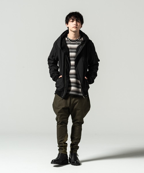 glamb(グラム)の「Ombre border knit / オンブレボーダーニット(ニット/セーター・メンズ・レッド/ブラック/ブルー・M/L/S)」の12枚目の写真