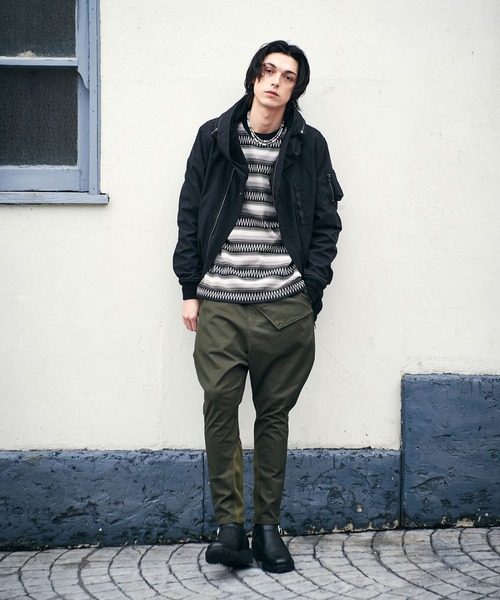 glamb(グラム)の「Ombre border knit / オンブレボーダーニット(ニット/セーター・メンズ・レッド/ブラック/ブルー・M/L/S)」の22枚目の写真