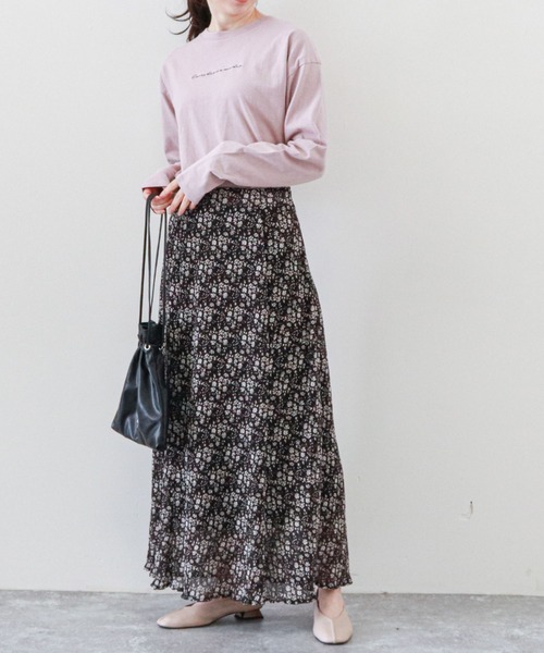 archives（アルシーヴ）の「楊柳フラワーミディフレアスカート（スカート・レディース・ブラック/ブラウン/オフホワイト/グリーン・MEDIUM）」の17枚目の写真