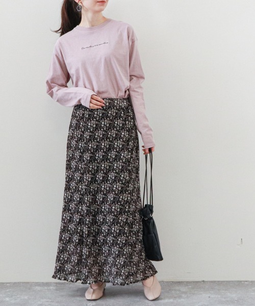 archives（アルシーヴ）の「楊柳フラワーミディフレアスカート（スカート・レディース・ブラック/ブラウン/オフホワイト/グリーン・MEDIUM）」の18枚目の写真