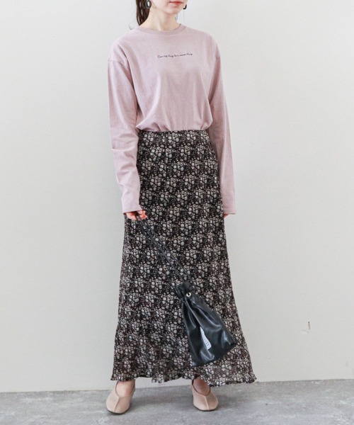 archives（アルシーヴ）の「楊柳フラワーミディフレアスカート（スカート・レディース・ブラック/ブラウン/オフホワイト/グリーン・MEDIUM）」の19枚目の写真