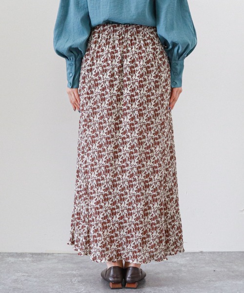 archives（アルシーヴ）の「楊柳フラワーミディフレアスカート（スカート・レディース・ブラック/ブラウン/オフホワイト/グリーン・MEDIUM）」の22枚目の写真