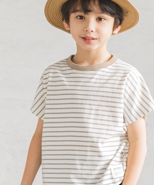 pairmanon（ペアマノン）の「ユニセックスドルマンスリーブ半袖Tシャツ（Tシャツ/カットソー・キッズ・ライトベージュ/ブラウン/ブラック/ブルー系その他3/モカ/ラベンダー/カーキ/グレイッシュベージュ/グレー/ピンク/ミント/アイボリー/ベージュ/グレー系その他/ベージュ系その他/パープル系その他/ベージュ系その他3/ブルー系その他2/ブラック系その他7/その他1/ブルー/マスタード・100/120/150/130/80/90/110/140）」の5枚目の写真