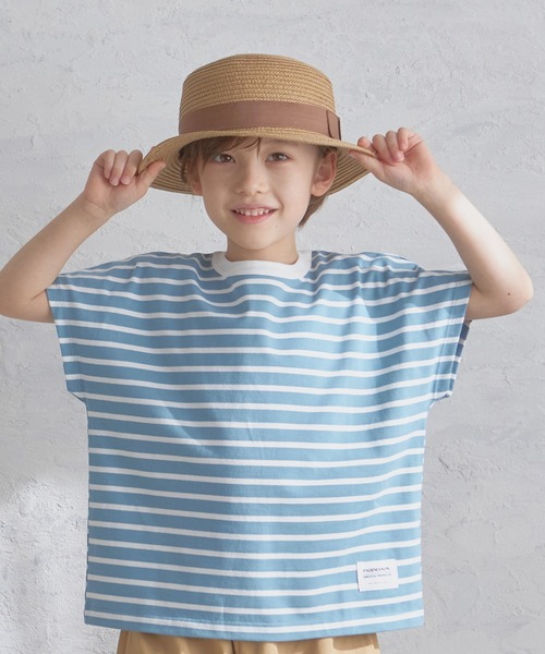 pairmanon（ペアマノン）の「ユニセックスドルマンスリーブ半袖Tシャツ（Tシャツ/カットソー・キッズ・ライトベージュ/ブラウン/ブラック/ブルー系その他3/モカ/ラベンダー/カーキ/グレイッシュベージュ/グレー/ピンク/ミント/アイボリー/ベージュ/グレー系その他/ベージュ系その他/パープル系その他/ベージュ系その他3/ブルー系その他2/ブラック系その他7/その他1/ブルー/マスタード・100/120/150/130/80/90/110/140）」の16枚目の写真