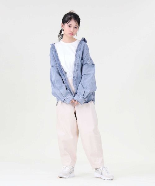 RAG MACHINE（ラグマシーン）の「【RAG MACHINE】デニムシャツアウター（シャツ/ブラウス・レディース・ダークインディゴブルー/ネイビー・L/M）」の9枚目の写真