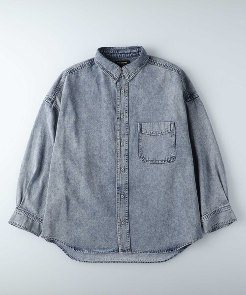 RAG MACHINE（ラグマシーン）の「【RAG MACHINE】デニムシャツアウター（シャツ/ブラウス・レディース・ダークインディゴブルー/ネイビー・L/M）」の22枚目の写真