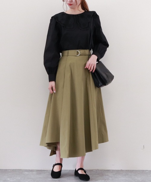 archives(アルシーヴ)の「コットンレースビックカラーブラウス(シャツ/ブラウス・レディース・ベージュ/ブラック/オフホワイト・MEDIUM)」の16枚目の写真