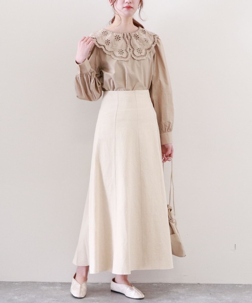 archives(アルシーヴ)の「コットンレースビックカラーブラウス(シャツ/ブラウス・レディース・ベージュ/ブラック/オフホワイト・MEDIUM)」の10枚目の写真