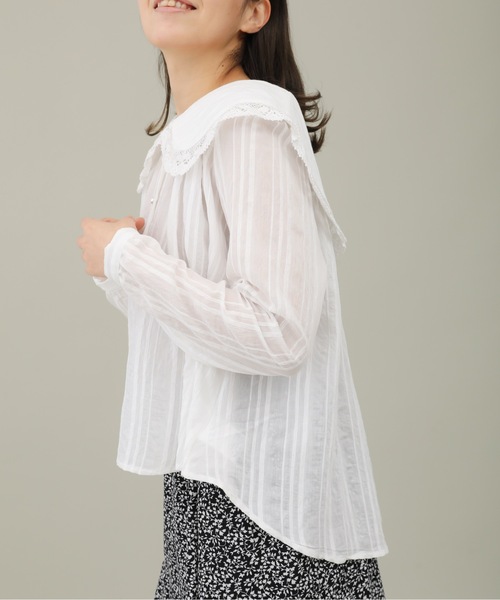 sakishimatokyo（サキシマトーキョー）の「【ZOZO限定】サキシマamp「エリノフロントタックビックカラーデザインブラウス」（シャツ/ブラウス・レディース・ブラック/ベージュ/ホワイト・FREE）」の10枚目の写真