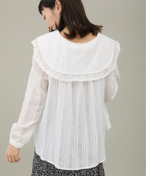 sakishimatokyo（サキシマトーキョー）の「【ZOZO限定】サキシマamp「エリノフロントタックビックカラーデザインブラウス」（シャツ/ブラウス・レディース・ブラック/ベージュ/ホワイト・FREE）」の6枚目の写真